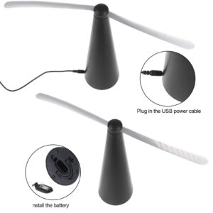 PIAOPIAONIU 2 Pcs Fly Fan for Tables,Portable Table Fly Fan Keep Flies and Bugs Away from Your Food