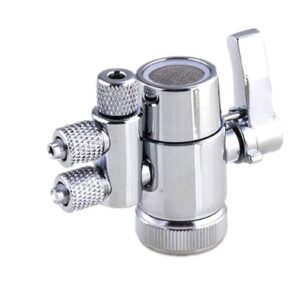 faucet diverter valve with aerator m22 female thread,faucet adapter for 3/8" ro tubing,faucet connector for water diversion for countertop water filter (fits two way 3/8" od tubing)