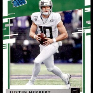 Football NFL 2020 Panini Chronicles Draft Picks Donruss Rated Rookies Draft Picks #4 Justin Herbert