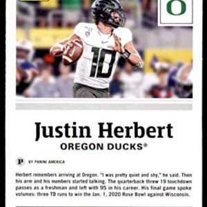 Football NFL 2020 Panini Chronicles Draft Picks Draft Picks #5 Justin Herbert