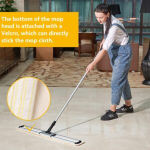 CLEANHOME Dust Mop 36 inch Commercial for Hardwood Floor Cleaning Heavy Duty Industrial Dry Mop for Hotel, Office, Garage, Household Dust Sweeping