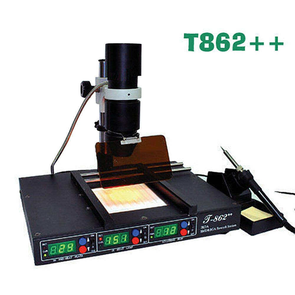 T862++ BGA Rework Station Infrared IR Soldering SMD Welder Preheating Machine Soldering Heating Tool