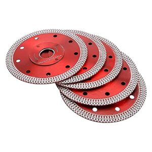 Tysun 5 Pcs 4.5 inch Diamond Saw Blade Tile Blades Cutting Disc Wheel for Cutting Porcelain Tiles Granite Marble Ceramics