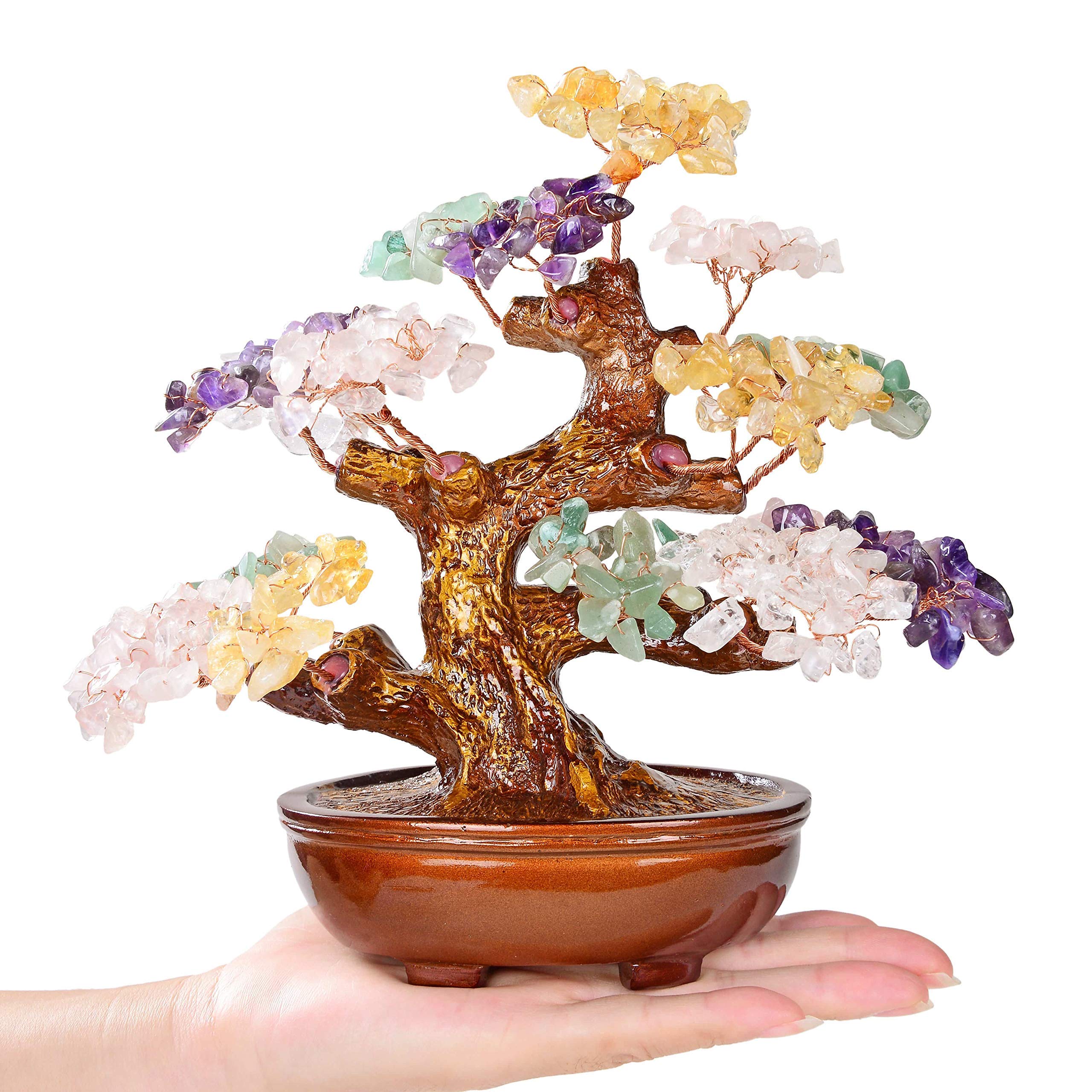 Multicolor Bonsai Tree Pair