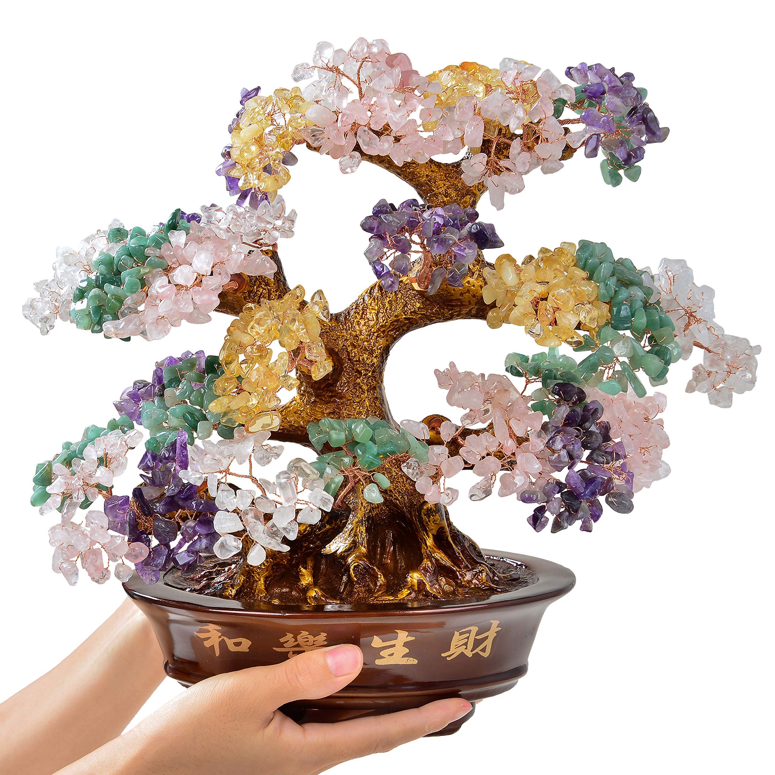 Multicolor Bonsai Tree Pair