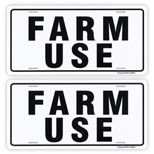 2-pack farm use id tag sign,12"x 6" .04" aluminum reflective sign rust free aluminum-uv protected and weatherproof