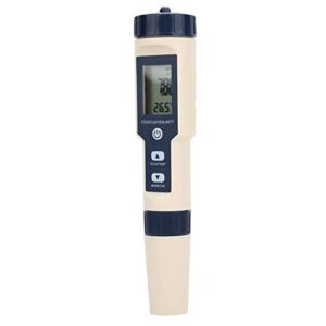 Pusokei Water Quality Digital Tester, 5 in 1 PH/Salinity/Temp/TDS/EC Testing Meter, Ideal Multifunctional Tester Detector for Drinking Water, Aquaculture,Aquarium