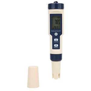 Pusokei Water Quality Digital Tester, 5 in 1 PH/Salinity/Temp/TDS/EC Testing Meter, Ideal Multifunctional Tester Detector for Drinking Water, Aquaculture,Aquarium