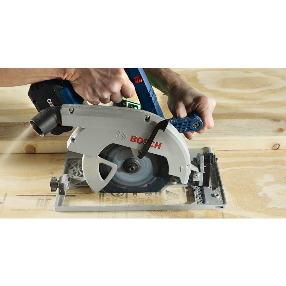 BOSCH GKS18V-25GCB14 PROFACTOR™ 18V Connected-Ready 7-1/4 In. Circular Saw Kit with Track Compatibility and (1) CORE18V® 8 Ah High Power Battery