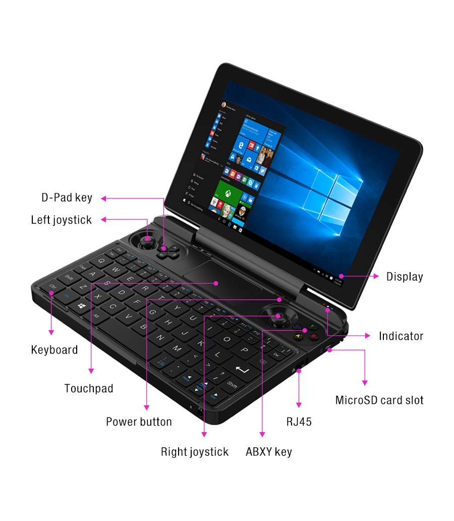 2021 New Gpd win max Mini Handheld game console for AAA Games GamePad Tablet Windows 10 Video Game Console Gameplayer 8 Inch Intel core I7-1195G7 RAM 16G ROM 1T 1280 × 800 Touch Screen Laptop