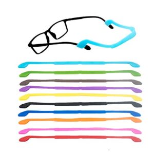elane 10 pcs eyeglass straps for kids,safety eyewear retainers glasses strap for kids,eyeglass straps for sports