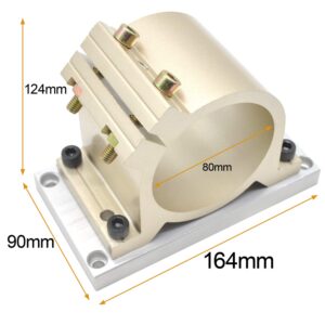 80mm CNC Spindle Motor Clamp Mount Bracket with Gantry Plat for 1.5kw 0.8KW CNC Router Engraving Milling Spindle