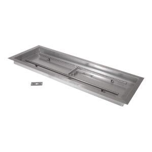 Celestial Fire Glass 36" x 12" Drop-in Burner Pan and 150k BTU LP Burner Connection Kit