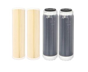 ipw industries inc. compatible upgraded replacement filters for hydrologic stealth ro150 / ro300 systems; 2) 22060 and 2) 22125