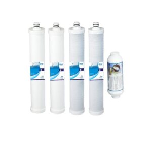 ipw industries inc. compatible ac-30 reverse osmosis system annual filter replacement cartridges - 2x sediment/2xcarbon block/1xinline