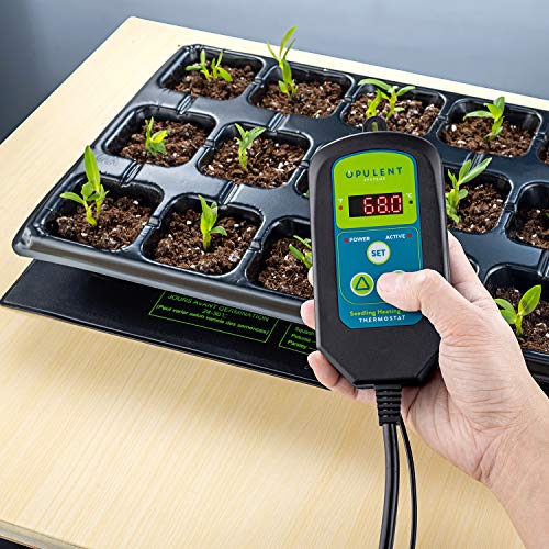 OPULENT SYSTEMS 48"x20.75" Seedling Heat Mat and Digital Thermostat Combo Set