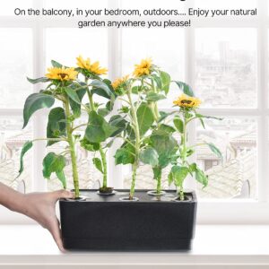 iDOO 20 Pods Indoor Herb Garden Hyrdroponics Growing System with LED Grow Light and 4 Removable Water Tank, Free Timing Setting, 27" Adjustable Height