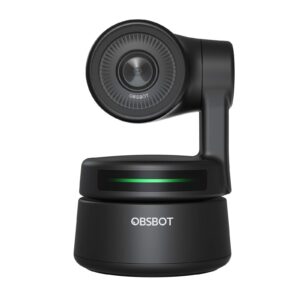 obsbot tiny ai-powered ptz webcam with ai tracking auto-frame gesture control audio support software support windows and macos for video chat online meeting online class live stremsing