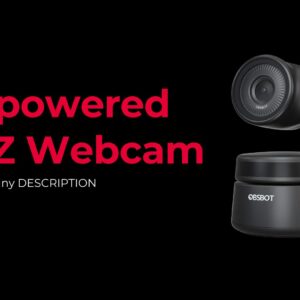 OBSBOT Tiny AI-Powered PTZ Webcam with AI Tracking Auto-Frame Gesture Control Audio Support Software Support Windows and MacOS for Video Chat Online Meeting Online Class Live Stremsing