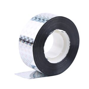 bird repellent bird deterrent tape reflective tape outdoor to keep away woodpecker, pigeon, grackles, and more. stops damage, roosting, mess