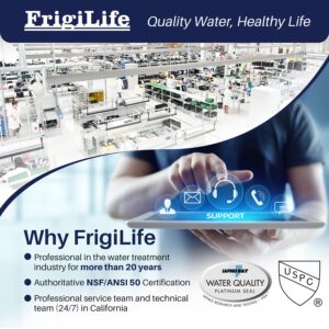 FrigiLife FXHTC 5 Micron 10" x 4.5" Whole House Sediment Activated Carbon Water Filter Replacement for GE FXHTC, GXWH40L, GXWH35F, GNWH38S, RFC-BBSA, W50PEHD, DuPont WFHD13001, 3 PACK