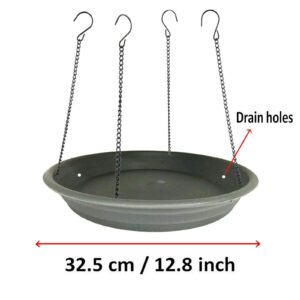 Pmsanzay Bird Seed Catcher Tray Platform Feeder Hanging Tray Fits Most feeders Catches Most Falling Seed and Husk Great for Attracting Birds Outdoors,Backyard,Garden - No Feeders