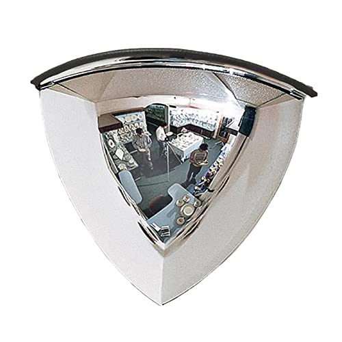 StartFine Quarter Dome Mirror Security and Safety Mirror (1/4 dome, 90 Degree Viewing Angle)