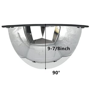 StartFine Quarter Dome Mirror Security and Safety Mirror (1/4 dome, 90 Degree Viewing Angle)