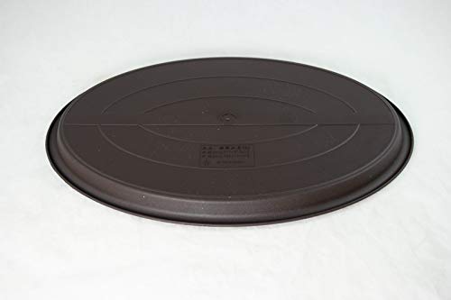 4 Mix Oval Brown Plastic Humidity Tray for Bonsai Tree - 9", 10.75", 12.5" & 14"