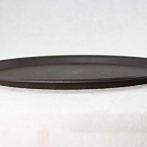 4 Mix Oval Brown Plastic Humidity Tray for Bonsai Tree - 9", 10.75", 12.5" & 14"