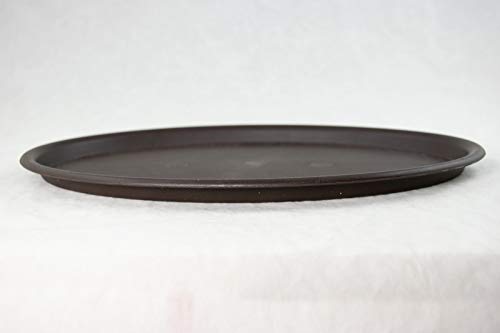 4 Mix Oval Brown Plastic Humidity Tray for Bonsai Tree - 9", 10.75", 12.5" & 14"