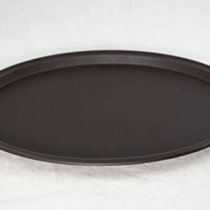 4 Mix Oval Brown Plastic Humidity Tray for Bonsai Tree - 9", 10.75", 12.5" & 14"