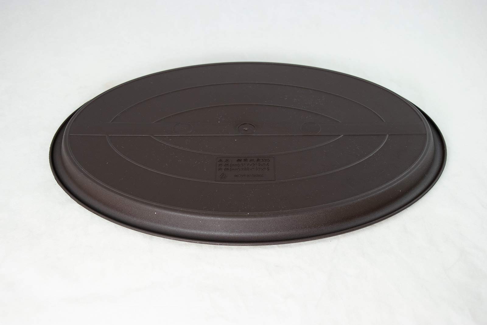 Calibonsai 3 Mix oval Brown Plastic Humidity Tray for Bonsai Tree-9 inch,10.75 inch and 12.5 inch