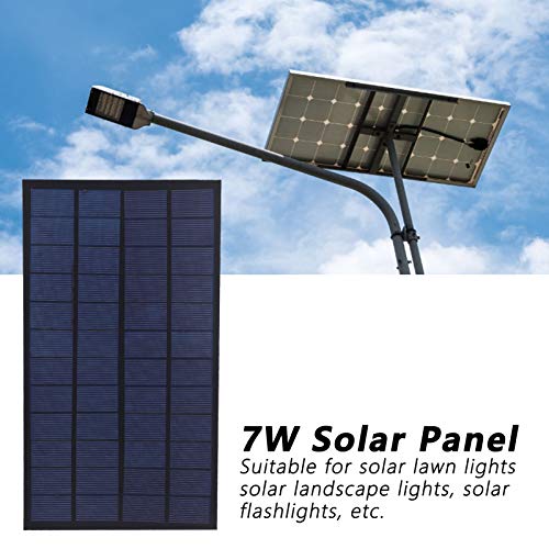 Solar Panel,12V 7W Polycrystalline Solar Panel,Easy Installation,High Conversion Rate Solar Panel for Solar Energy Experiments