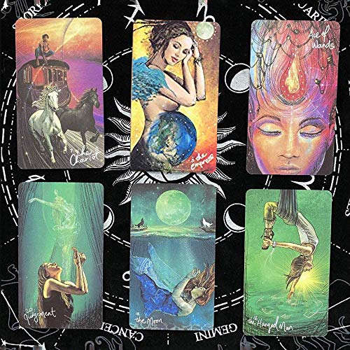 Light Seer's Oracle Tarot Cards with PDF Instructions, Family Travel Board Deck Games Guidance Divination Fate Playing 78 Cards