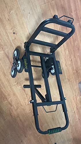 Gakee Stair Climber Cart 460LBS Capacity, Stair Climbing Cart with 6 Wheels Height Adjustable Handle Heavy Duty Foldable Hand Cart for Stairs (460 LBS)