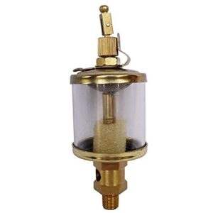 1/8" 1/4" 3/8" bsp male thread copper plating oil cup sight gravity drip feed oiler lubricator for machine tool - (size: 50ml; thread specification: 1/8")