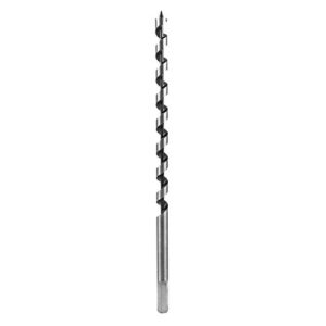 qwork auger drill bit for wood, 1/2 inch diameter x 12 inch length, 3/8-inch hex shank, long drill bits