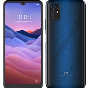 ZTE Blade V2020 Smart 4G LTE Volte GSM Unlocked 128GB 48MP Quad Camera 6.82" 8010 Octa Core Android 10 Works Worldwide (Not for Verizon/Boost) (Blue, 128GB)