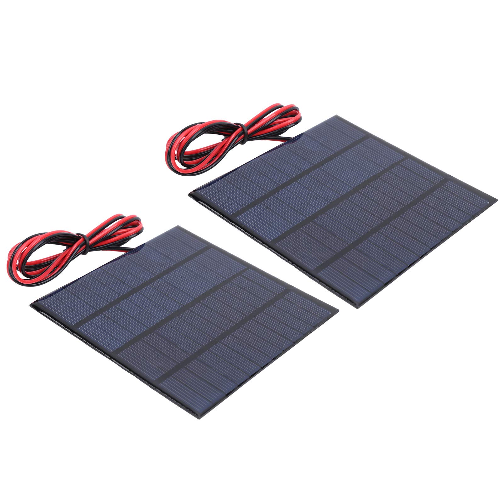 Hilitand 2Pcs DC 12V 150mA Solar Panel Mini Solar Battery Module with 1m Cable DIY Polysilicon Solar Cell Charger