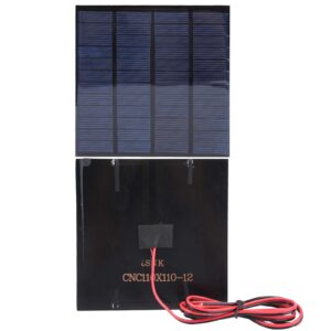 Hilitand 2Pcs DC 12V 150mA Solar Panel Mini Solar Battery Module with 1m Cable DIY Polysilicon Solar Cell Charger