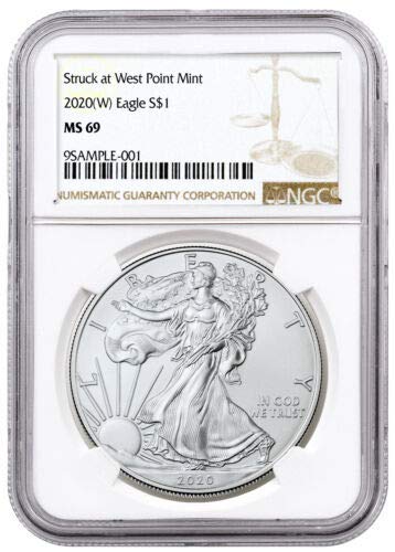 2020 Silver American Eagle (West Point) Dollar Brilliant Uncirculated NGC