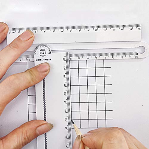 HELYZQ Compass Metal Multifunctional Drawing Circle Tool Ruler Painting Professional