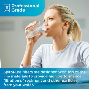 SpiroPure SP-DD-5005-20BB 20x4.5 BB 5 Micron Spun Melt-Blown Polypropylene Water Filter Cartridge SDC-45-2005 DGD-5005-20 155358-43 (Case of 6)