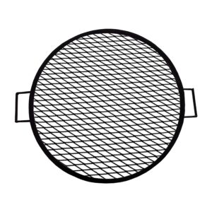 simond store 24" round cooking grate x marks heavy-duty steel round fire pit grill