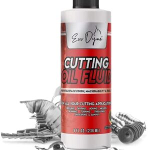 Cutting Oil, Cutting Fluid 8-OZ, Made in The USA | Cutting Oil for Drilling, Tapping, Milling | Professional Grade Fluid Oil - Machine Cutting Fluid, Safe on Metal & Glass by Evo Dyne