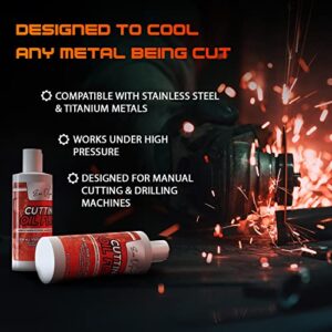 Cutting Oil, Cutting Fluid 8-OZ, Made in The USA | Cutting Oil for Drilling, Tapping, Milling | Professional Grade Fluid Oil - Machine Cutting Fluid, Safe on Metal & Glass by Evo Dyne