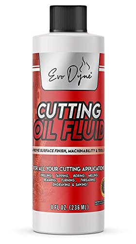 Cutting Oil, Cutting Fluid 8-OZ, Made in The USA | Cutting Oil for Drilling, Tapping, Milling | Professional Grade Fluid Oil - Machine Cutting Fluid, Safe on Metal & Glass by Evo Dyne