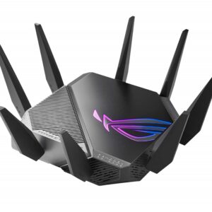 ASUS ROG Rapture Tri-band WiFi 6E Gaming Router with 6GHz, 2.5G Port, VPN Security, AiMesh Compatible