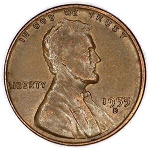 1955 d rpm lincoln wheat cent good